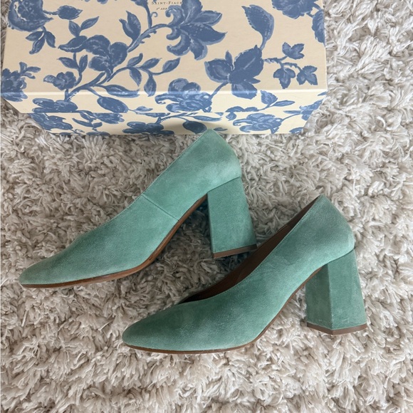 GUC - Sezane Alice heels in sea green - size 39 - Picture 3 of 13